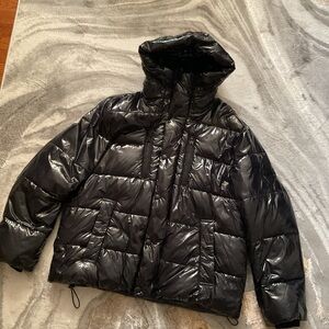 Michael Kors Shiny Black Puffer Jacket